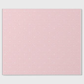 Cute Love Heart Lattice Mesh Pretty Pink Birthday ラッピングペーパー (フラット)