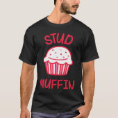Cute Love Heart Stud Muffin Valentine's Day Tシャツ (正面)