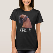 Cute Love Is Boxer Dog Great Boxer Owners Tシャツ (正面)