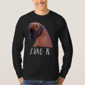 Cute Love Is Boxer Dog Great Boxer Owners Tシャツ (正面)