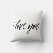 Cute Love Note Character Throw Pillow クッション (裏面)