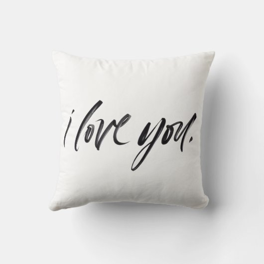 Cute Love Note Character Throw Pillow クッション (裏面)