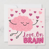 Cute Love On The Brain Classroom写真バレンタイン シーズンカード (正面)