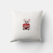 Cute Love Puppy Baby Desig クッション (裏面)
