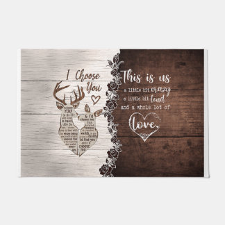Cute Love Quotes Mat, This Is Us ドアマット