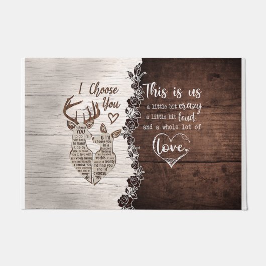 Cute Love Quotes Mat, This Is Us ドアマット (正面)