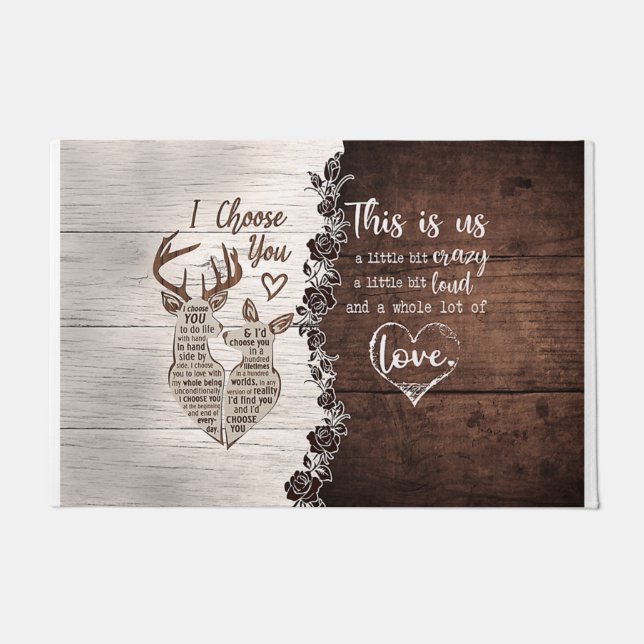 Cute Love Quotes Mat, This Is Us ドアマット (正面)