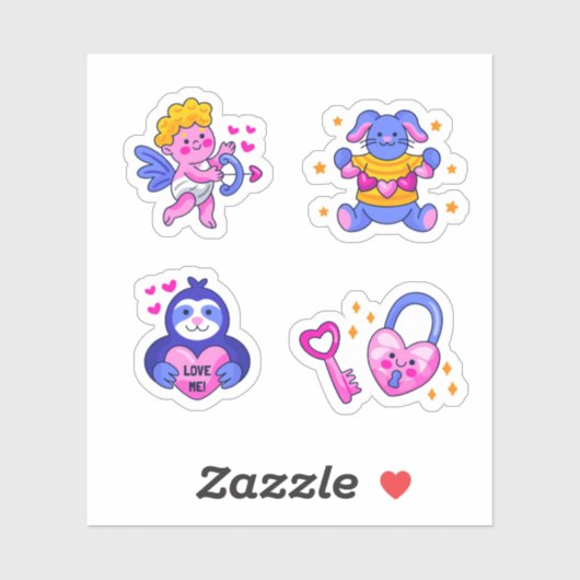 Cute love sticker set シール (シート)