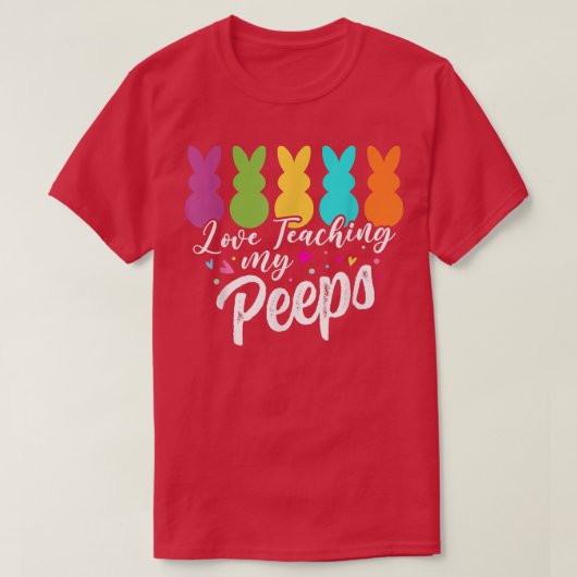 Cute Love Teaching My Students Easter Day Funny Te Tシャツ (デザイン正面)