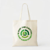 Cute Love The Earth Environmental Activist トートバッグ (正面)