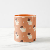Cute Love Tortie Cat ツートーンマグカップ (中央)
