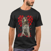 Cute Love Wirehaired Pointing Griffon Dog Valentin Tシャツ (正面)
