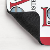 Cute Love Words with Dogs Photo マウスパッド (コーナー)