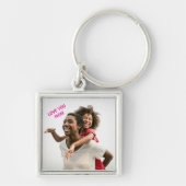 Cute Love You Mom Photo Keychain Gift キーホルダー (正面)