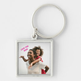 Cute Love You Mom Photo Keychain Gift キーホルダー