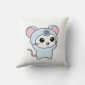 Cute lovely little adorable mouse クッション (裏面)