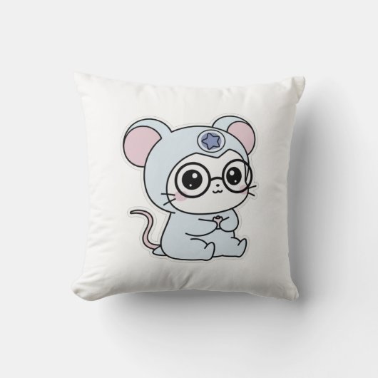 Cute lovely little adorable mouse クッション (正面)