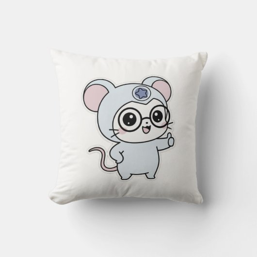 Cute lovely little adorable mouse クッション (正面)