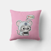 Cute lovely little adorable mouse  クッション (裏面)