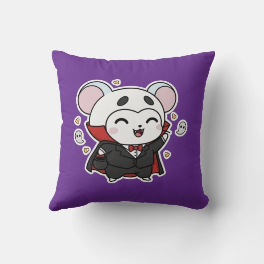 Cute lovely little adorable mouse クッション (裏面)