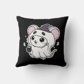 Cute lovely little mouse ready for Halloween  クッション (裏面)