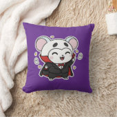 Cute lovely little mouse ready for Halloween クッション (ブランケット)