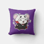 Cute lovely little mouse ready for Halloween  クッション (正面)
