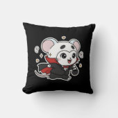Cute lovely little mouse ready for Halloween  クッション (正面)