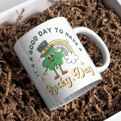 Cute Lucky Clover Retro Rainbow – St. Paddy’s Day コーヒーマグカップ
