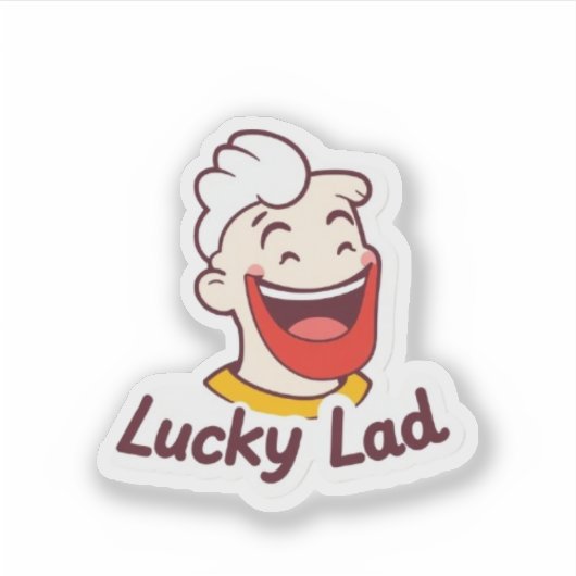 Cute Lucky Lad Irish シール (正面)