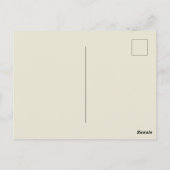 Cute Mad Hatter Whimsical Wonderland Woodland Art ポストカード (裏面)