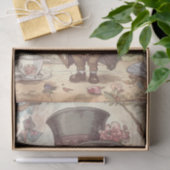 Cute Mad Hatter Whimsical Wonderland Woodland Art 薄葉紙 (ギフト)