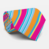 Cute magic colorful stripes ネクタイ (ロール)