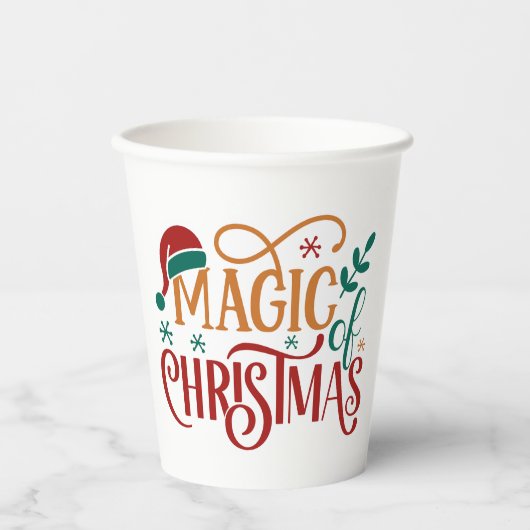 Cute 'Magic of Christmas'  紙コップ (正面)