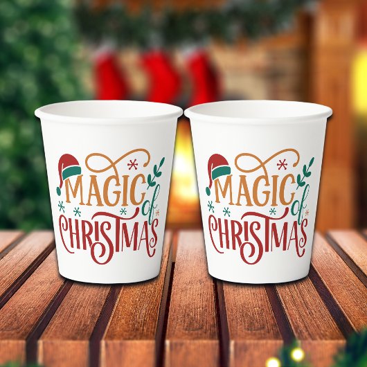 Cute 'Magic of Christmas'  紙コップ