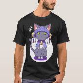 Cute Magical Kitty Unleash Your Fantasy Power with Tシャツ (正面)