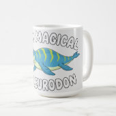 Cute Magical Liopleurodon Fantasy Prehistoric Ocea コーヒーマグカップ (正面右)