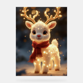 Cute Magical Reindeer with Sparkling Lights アクリルサイン