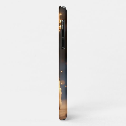 Cute Magical Reindeer with Sparkling Lights Case-Mate iPhoneケース (裏面/左)