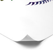 Cute Magical Unicorn Face ポスター (角)