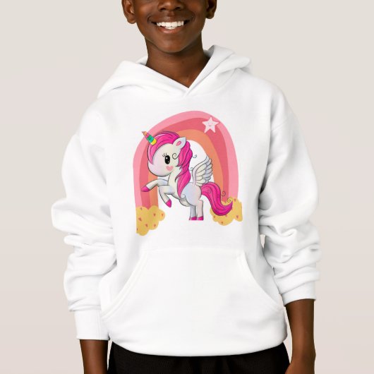 Cute magical unicorn kids shirt (正面)