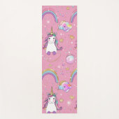 Cute magical unicorn pattern rainbow for her ヨガマット (正面)