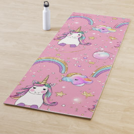 Cute magical unicorn pattern rainbow for her ヨガマット