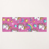 Cute magical unicorn pattern rainbow for her ヨガマット (正面(横))