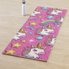 Cute magical unicorn pattern rainbow for her ヨガマット