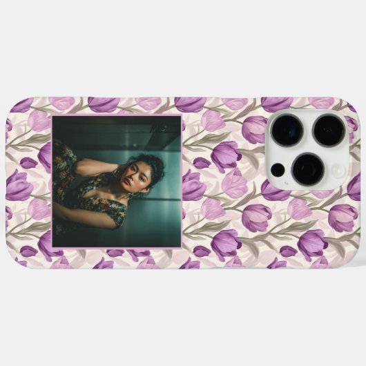 Cute Maid Of Honor Gift Tulip Flower Photo  Case-Mate iPhoneケース (裏面 (横))