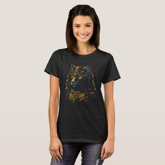 Cute Maine Coon Cat  Egyptian Pharaoh Maine Coon C Tシャツ (正面フル)