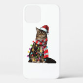 Cute Maine Coon Cat Funny Xmas Holiday Gift Case-Mate iPhoneケース (裏面)