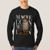 Cute Maine Coon Cat Tシャツ (正面)