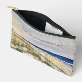 cute make up zipper pouch beach design アクセサリーポーチ (見開き)